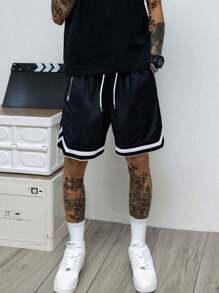 2 STÜCKE, Herrenshorts, Herrenshorts, Lässig, Trainingsshorts, Jersey-Herren, Reißverschluss-Tasche, Sportkleidung Herren, Athletikshorts, Fitnessshorts, Kordelzug-Taille, Basketballshorts, elastisch leichte Jogginghose, perfekt für Basketball, Baseball, Workout, Laufen, Training, Fitness, Outdoor, Vatertagsgeschenk