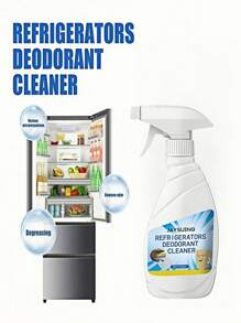 1 Peça Desodorizador e Limpador de Refrigerador, Elimina Odores Desagradáveis, Limpa Profundamente Manchas Rebeldes e Odores Persistentes, Líquido de Limpeza de Refrigerador, Desodorizador e Limpador de Refrigerador