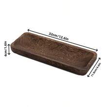 长方形木制装饰和储物托盘 - 非常适合家居装饰、蜡烛展示和整理小物品 - 彩色 - 查看 3