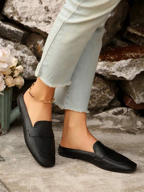 Women's Solid Color Elegant Lace-Up Flats, Suitable For Wedding, Party, Office, Home, Gym, Fashionable Indoor/Outdoor Wear, Spring/Autumn