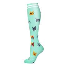1 Pair Women Compression Socks, Knee High Socks, Cute Nurse Compression Socks, Y2k, Cozy