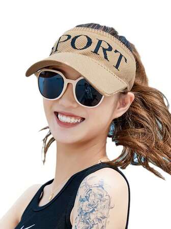 1 件女士纯色棒球帽，休闲波西米亚风复古派对夏季太阳帽，新款户外运动防晒帽，休闲无檐棒球帽，适合日常外出和散步的太阳帽