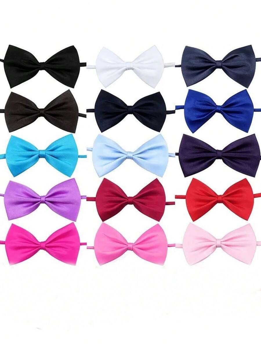 1 件/5 件/10 件可调节纯色领结，适合男孩儿童，可调节单层领结，适合青少年，领结装饰，男孩女孩花童礼服，英伦风格婴幼儿领结，适合婚礼、生日、表演 - 彩色 - 查看 1