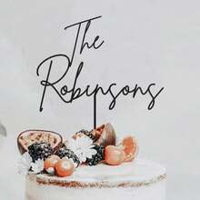 Personalized Acrylic Birthday Cake Topper ,Custom Script Cake Topper Name For Birthdays And Party ,Customizable Gold/Silver Cake Topper ,Custom Name Cake Topper ,Personalized Wedding Cake Topper ,Anniversary Cake ,Couple Cake Topper. - Birthday Cake Tags - View 7