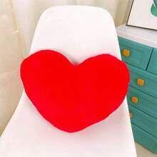 1PC Heart-Shaped Plush Pillow Soft Fluffy Pillow Sofa Bed Decorative Pillow Love Pillow Heart-Shaped Pillow Room Decor Home Decor Living Room Decor