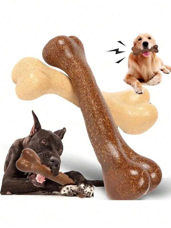 ألعاب مضغ طبيعية للكلاب، ألعاب مضغ على شكل عظم للأسنان للكلاب الصغيرة والمتوسطة والكبيرة، ألعاب مضغ من الخشب الليفي لتخفيف الملل، مستلزمات الحيوانات الأليفة