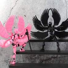 Multi-Jointed Action Figure Boy Robot Building Blocks Children's Educational Assembly Small Toy Doll Toy Third Generation Dummy Doll DIY Full Body Stress Relief Artifact, Birthday Gift, Children's Toy Boy 3D Printed Robot, Christmas, Boy And Girl Lucky 13 Collectible Doll, Desktop Decoration, Hand-Assembled Game, Children's Educational Toy, For Adult, Men Gift Ideas, Building Block Sets