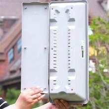 -Friendly Rectangular Flower Pot With Drainage Hole For Garden, Reusable, Unbreakable, Large Size, 1 Piece - 淺灰色 - 查看 6