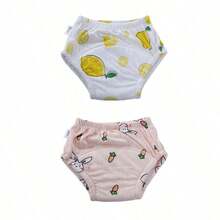 5pcs/Set Newborn Training Pants, Assorted Floral Patterns, Washable Lightweight Summer Potty Training Underwear, Reusable Cloth Diapers, Soft & Breathable, Suitable For Baby Boys And Girls, Essential Baby Item