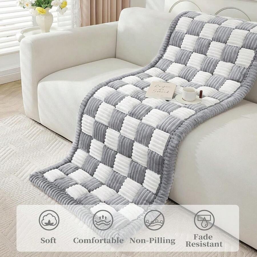 Funda para sofá antideslizante y lavable, funda para sofá para mascotas, protector de sofá para perros, cama de perro suave y esponjosa, almohadilla para sofá amigable con las mascotas (70 x 180 cm, gris oscuro), funda para sofá de perro - Gris - Ver 1