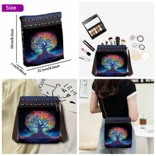 1 pieza Bolso de mano con arte de diamante DIY, Bolso bandolera de pintura de diamantes con forma de animal de 8,7 x 8,5 pulgadas con cristales de strás, cierre con cremallera y correa para mujer, bolso de hombro con forma especial perfecto para uso diario, cenas y viajes, gran regalo hecho a mano para el Día de la Madre, cumpleaños, fiesta de bodas, vacaciones y festivales