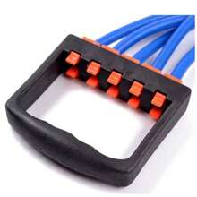 Tirador de fitness ajustable de alta resistencia: cinco niveles de resistencia ajustables a voluntad, que fortalecen los músculos de la parte superior del cuerpo. Ideal tanto para entrenamiento profesional como en casa. La banda de goma es duradera y resistente a roturas, el mango ergonómico es cómodo y antideslizante, y este equipo de fitness multifuncional facilita el entrenamiento de fuerza y tonificación. Ideal para brazos, pecho, espalda y hombros.