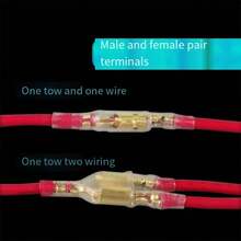 公母连接器，适用于摩托车、汽车、船舶电气连接 - 彩色 - 查看 6