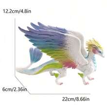Realistic Western Mythology Mythical Animal Models: White Unicorn, Dragonfly, Flying Dragon, Ice Dragon. Desktop Decor, Holiday Gift