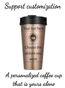 Customizable Vacuum Stainless Steel Coffee Cup Creative Handle Insulated Cup Vacuum Portable Car Cup Gift Cup Office Bedroom Water Cup,Brunch-Ready