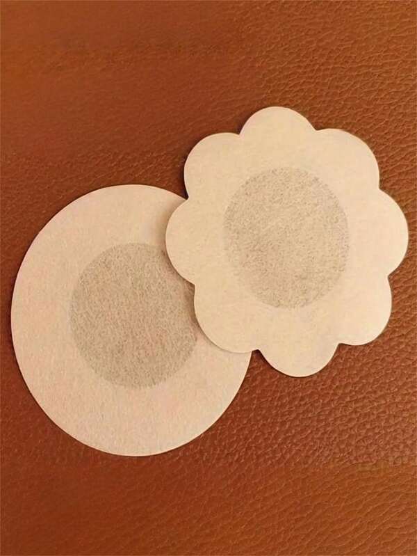 10/50 piezas Cubre pezones invisibles y removibles, forma redonda, ultradelgados, de tela no tejida transpirable - Pezoneras desechables para mujer, ajuste cómodo, fáciles de quitar y llevar, para refrescarse en verano, playa y viajes