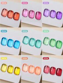 MORDDA 9Colors Spring 2025 Nail Art Color Nail Polish Hard Long-Lasting Slap Glue Gradient Effect Nail Art Gift Nail Art Shop DIY Nail Art - Nhiều màu - Xem 6
