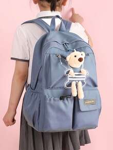 During The School Season, Students And High School Students Use High-End Appearance Style Schoolbags. The Capacity Is 45L Or 6L. They Are Made By The Morio Brand. They Have A Large Capacity And A Cute Appearance. - Multicolor - View 6