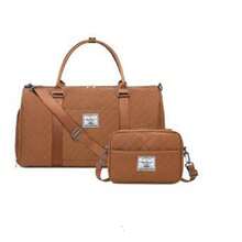 Multi-Piece Set Including: Women Sports/Fitness Bag, Men's Wet & Dry Separation Short Trip Travel Bag With Shoe Compartment, Handheld/Shoulder Carry Large Capacity Travel/Gym/Yoga Bag, With Detachable Shoulder Bag - Multicolor - View 13