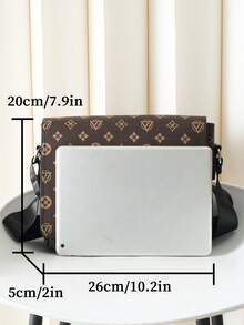 HOVI'S Casual Flap Crossbody Bag, Business Commute Portable Shoulder Bag, Messenger Bag, Travel Lightweight Large Capacity Handbag, Shoulder Bag, Men's Crossbody Bag, Side Pocket