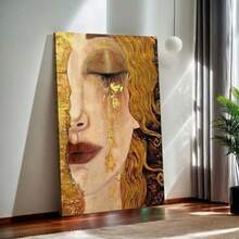 1pc Canvas Wall Arts Freya's Tears Print Posters For Bar Living Room Bedroom Office International Style Canvas Painting Optional Frame ,Wall Art With Frame - Multicolor - View 4