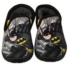 DC Comics Batman Slippers | Batman Boys' Slippers | Kids' Footwear | Fast UK Delivery Shipping | Trusted UK Seller | Great Gift For Kids | Perfect For Halloween, Birthdays And Christmas - Black - View 2