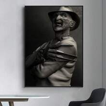 WB 1/10PCS Film Krueger Freddy Horror Poster Fancy Poster Wall Sticker For Living Room Bar Vintage Decorative Painting Wall Pictures For Living Room Decoration Classic Cartoon Bedroom Decoration - Frameless