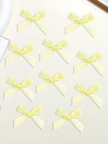 10 piezas Lazos para el cabello de niña Cinta para el cabello Pequeños lazos para el cabello Pinzas pequeñas de satén para el cabello Moños mini Barrettes para el cabello Accesorios para el cabello para niñas Día de San Valentín - lazos para el pelo - Ver 10
