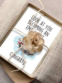 1pc Funny Congrats Card For Emergency Services Graduate, Congratulations Card For Him Her, New EMT Graduation Card, Look At You Becoming An EMT And