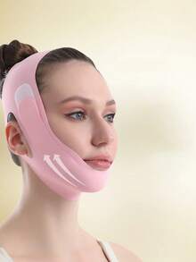 1pc Women Day And Night Facial Band, Suitable For Daily And Sleep Wear, Reusable, Breathable Fabric, Specially Designed For Home Beauty Care, Perfect As A Gift For A Good Friend - Multicolor - View 12