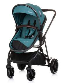Chipolino AURA Convertible Trio 嬰兒車，承重 22 公斤 - 藍綠色