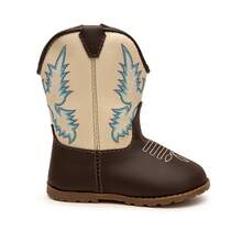 Baby Texan Booties Cheap Soft Comfortable Children's Shoes + 01 Pair Of Cotton Socks Ubuntu Baby Promotion - 薄荷綠 - 查看 8