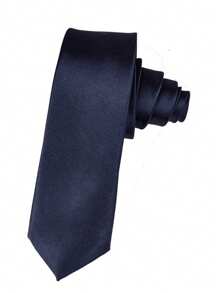 1 pieza Corbata de unicolor para hombre, corbata formal de negocio estrecha (2 pulgadas de ancho), brillante casual, adecuada para uso diario, bodas, banquetes, fiestas, eventos, regalo