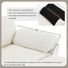 Free Combination Modular Convertible Sectional Sofa Bed Set, 4 Seat Upholstered Sleeper Corner Couch, Deep-Seat Loveseat With Ottoman For Living Room, Office, Apartment,2 Colors - 1 - View 5