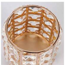 1pc Crystal Tissue Box, Elegant Home Decor Gift For Living Room, Office, Coffee Shop, Hotel, 1pc Brush Holder Pen Organizer Box