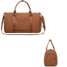 Multi-Piece Set Including: Women Sports/Fitness Bag, Men's Wet & Dry Separation Short Trip Travel Bag With Shoe Compartment, Handheld/Shoulder Carry Large Capacity Travel/Gym/Yoga Bag, With Detachable Shoulder Bag - Multicolor - View 6