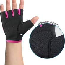 Fitness Gloves Camping Gloves Cycling Bike Gloves Padded Half Finger Bicycle Gloves Shock-Absorbing Anti-Slip Breathable MTB Road Biking Gloves For Men/Women