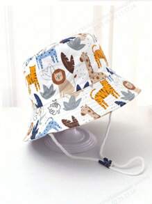 1 pezzo Cappello estivo leggero per bambini, cappello da sole con motivi a cartoni animati per ragazzi e ragazze, cappello da spiaggia antiu.v. per la primavera e l'autunno