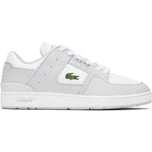 Lacoste White & Gray Court Cage Leather Sneakers - Default - View 1