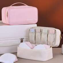 1 túi đựng đồ lót du lịch đa năng, túi đựng áo ngực, quần lót, tất 3 lớp - Nhiều màu - Xem 11