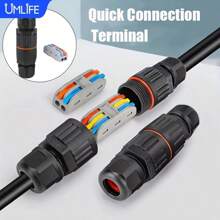 1 Stück Kabel Verbinder, Kabel Verbinder Schnellverbindung Terminal, 2-In-2-Out-3-In-3-Out LED Lampe Außentermin al, kein Schweißen erforderlich