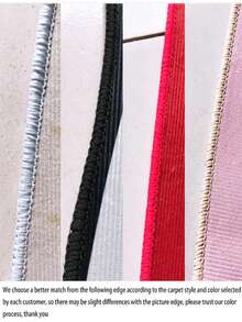 1pc Cute Colorful Letter Design Carpet, Thick & Soft, Decorative Rug, Home Decor, Finished Edging, Skin-Friendly, Odorless, Washable, For Living Room, Bedroom, Study, Closet - Multicolor - View 7