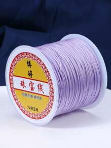 0.8mm Solid Color Acrylic Beading String, Suitable For DIY Bracelets And Necklaces - Non-Elastic Jewelry Making Supplies, 72 Yards