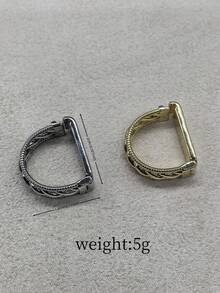 1pc Fashionable Rope Knot Men Tie Clip, Gold/Silver Vintage Tie Ring Clasp, Copper Material, Infinity Symbol, Eternal Love, Suitable For Men Daily Wear Men Necktie - Eternal Love - View 7