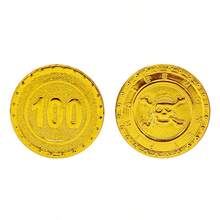 100pcs Plastic Pirate Gold Coins, Board Game Coins, Party Props, Treasure Hunt Coins - Gold - View 10