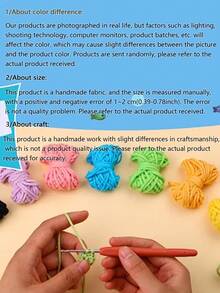 Handmade Penguin Gift, Funny Crocheted Penguin Pendant, Stress Relief Shark, Creative Crocheted Bee/Corn Ring Inspirational Decor Ornaments, Desk Decor, Motivational Card Included, Copper Keychain Pendant, Desk Decor Potted Plant, Vegetable, Positive Gift - Food Series - View 11