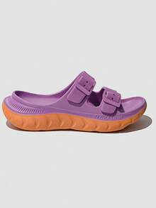 GLOBALWIN Recovery Slides For Women Mia Comfortable Sandals With Arch Support Indoor Outdoor Cloud Slippers Reduce Stress On Feet Lightweight                Summer - SS235 仙客來 山梅花橙 - 查看 1