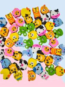 Mini Animal Erasers - Variety Of Cute Animal Designs, Made Of Synthetic Rubber, Great For Classroom Gifts, Rewards And Party Favors, Classroom Reward Items. Optimistic Animal Designs, Durable Erasers, Mini Erasers, Valentine's Day, Birthday Gift, 2025 New Year, Back To School Supplies, Back To School Gift, Office Supplies, School Supplies, Office Decor, Back To School Items, School Prizes