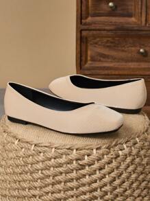 WHDXY 1 Paio di Mocassini Piatti Morbidi da Donna, Nuovi Mocassini Versatili, Mocassini Marroni con Suola Morbida, Scarpe Quadrate Morbide da Nonna per la Primavera