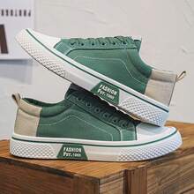 Zapatos de lona versátiles y casuales de talla grande, aptos para todas las estaciones - Verde - Ver 9